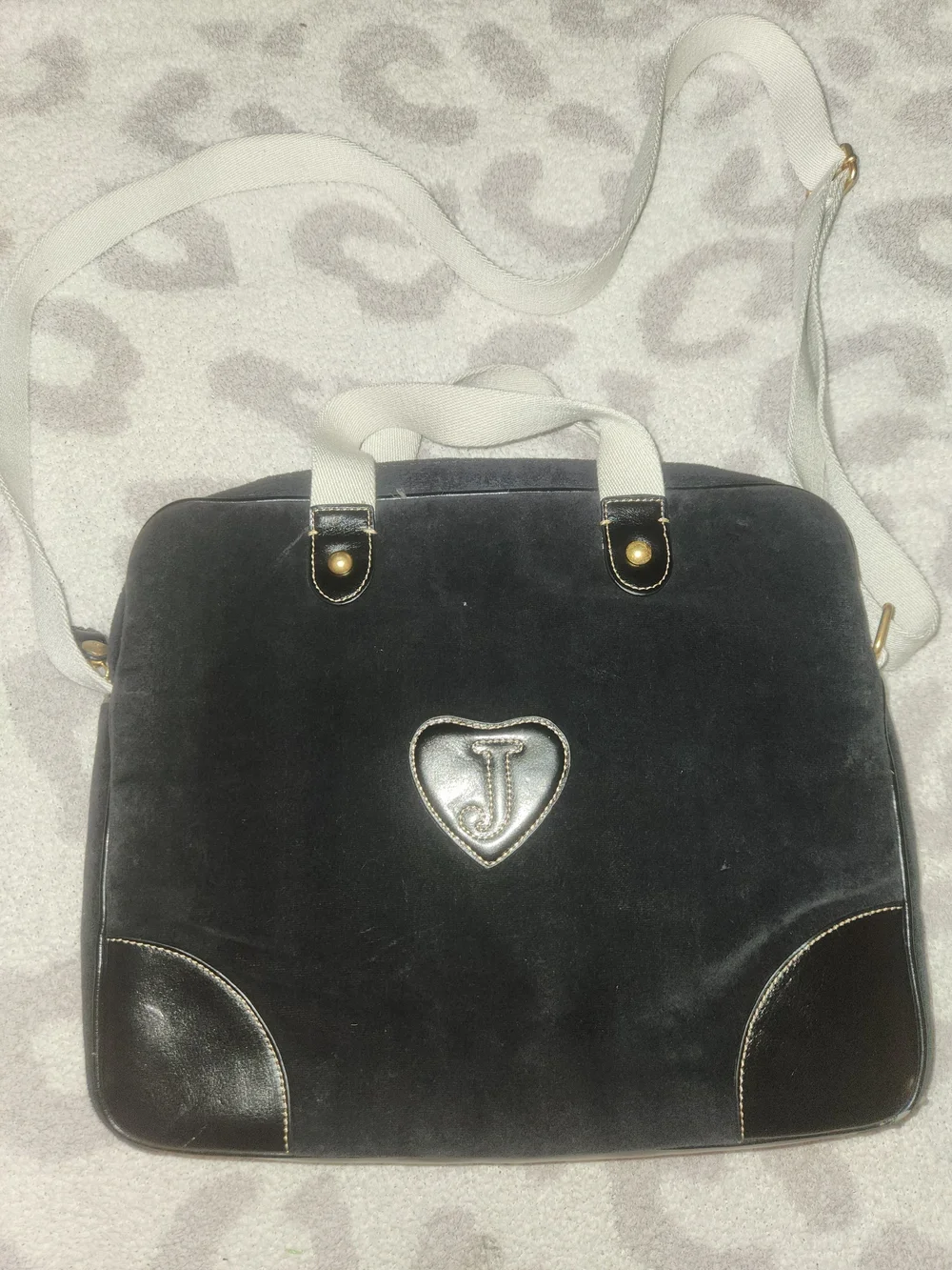 Juicy Couture Black & Cream Laptop Bag